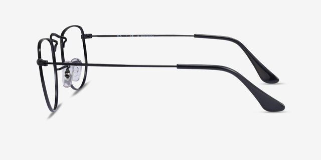 Ray-Ban RB3958V Elon Polished Black MetalEyeglass Frames from EyeBuyDirect, Side View