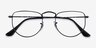 Ray-Ban RB3958V Elon Polished Black MetalEyeglass Frames from EyeBuyDirect, Closed View