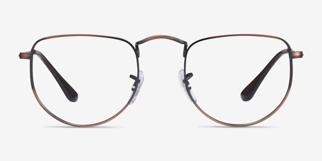Ray-Ban RB3958V Elon Antique Copper MetalEyeglass Frames from EyeBuyDirect, Front View