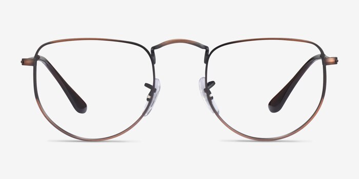 Ray-Ban RB3958V Elon Antique Copper Metal Eyeglass Frames from EyeBuyDirect