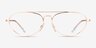 Ray-Ban RB6454 Rose Gold MetalEyeglass Frames from EyeBuyDirect, Front View