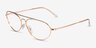 Ray-Ban RB6454 Rose Gold MetalEyeglass Frames from EyeBuyDirect, Angle View