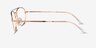 Ray-Ban RB6454 Rose Gold MetalEyeglass Frames from EyeBuyDirect, Side View