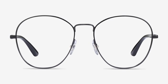Ray-Ban RB6470 Black MetalEyeglass Frames from EyeBuyDirect, Front View