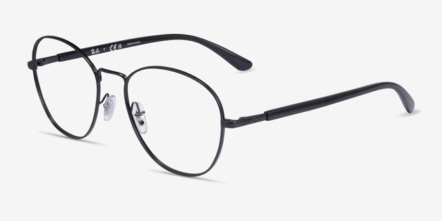 Ray-Ban RB6470 Black MetalEyeglass Frames from EyeBuyDirect, Angle View