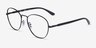 Ray-Ban RB6470 Black MetalEyeglass Frames from EyeBuyDirect, Angle View