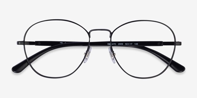 Ray-Ban RB6470 Black MetalEyeglass Frames from EyeBuyDirect, Closed View
