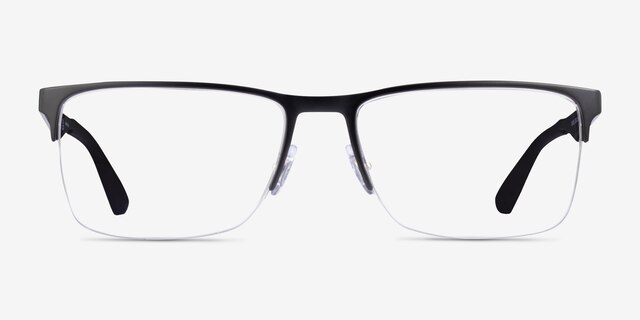 Ray-Ban RB6335 Matte Black MetalEyeglass Frames from EyeBuyDirect, Front View