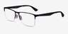Ray-Ban RB6335 Matte Black MetalEyeglass Frames from EyeBuyDirect, Angle View