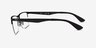 Ray-Ban RB6335 Matte Black MetalEyeglass Frames from EyeBuyDirect, Side View