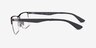Ray-Ban RB6335 Matte Gunmetal MetalEyeglass Frames from EyeBuyDirect, Side View