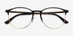 Ray-Ban RB6375 Gold Black MetalEyeglass Frames from EyeBuyDirect, Closed View