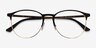 Ray-Ban RB6375 Gold Black MetalEyeglass Frames from EyeBuyDirect, Closed View