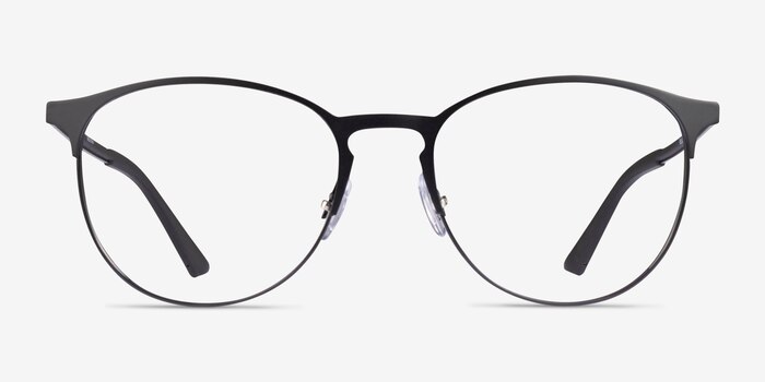 Ray-Ban RB6375 Matte Black Metal Eyeglass Frames from EyeBuyDirect