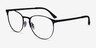 Ray-Ban RB6375 Matte Black MetalEyeglass Frames from EyeBuyDirect, Angle View