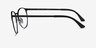 Ray-Ban RB6375 Matte Black MetalEyeglass Frames from EyeBuyDirect, Side View