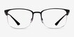 Ray-Ban RB6421 Matte Black Silver MetalEyeglass Frames from EyeBuyDirect, Front View