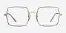 Ray-Ban RB1971V Blue Gold MetalEyeglass Frames from EyeBuyDirect, Front View
