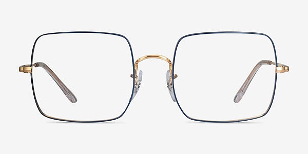 Ray-Ban RB1971V Blue Gold Metal Eyeglass Frames