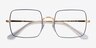 Ray-Ban RB1971V Blue Gold MetalEyeglass Frames from EyeBuyDirect, Closed View