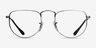 Ray-Ban RB3958V Elon Matte Antique Gunmetal MetalEyeglass Frames from EyeBuyDirect, Front View
