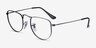 Ray-Ban RB3958V Elon Matte Antique Gunmetal MetalEyeglass Frames from EyeBuyDirect, Angle View
