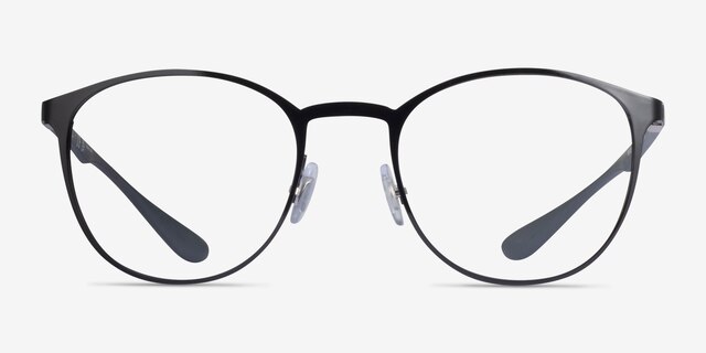 Ray-Ban RB6355 Black MetalEyeglass Frames from EyeBuyDirect, Front View