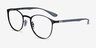 Ray-Ban RB6355 Black MetalEyeglass Frames from EyeBuyDirect, Angle View