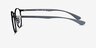 Ray-Ban RB6355 Black MetalEyeglass Frames from EyeBuyDirect, Side View