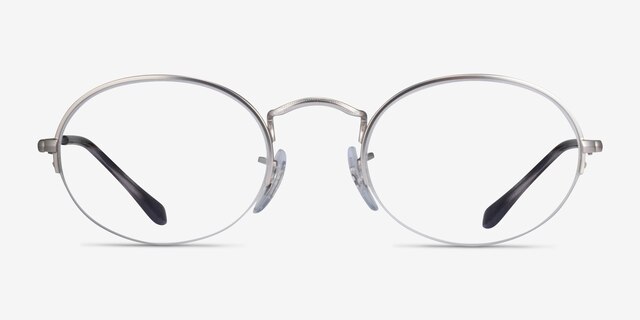 Ray-Ban RB6547 Matte Silver MetalEyeglass Frames from EyeBuyDirect, Front View