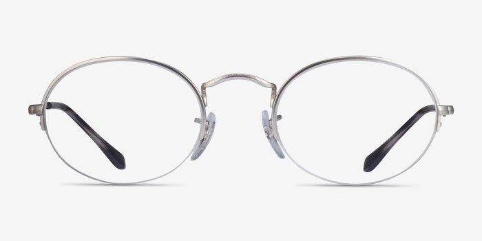 Ray-Ban RB6547 Matte Silver Metal Eyeglass Frames from EyeBuyDirect