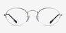 Ray-Ban RB6547 Matte Silver MetalEyeglass Frames from EyeBuyDirect, Front View