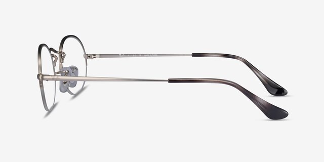 Ray-Ban RB6547 Matte Silver MetalEyeglass Frames from EyeBuyDirect, Side View