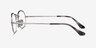 Ray-Ban RB6547 Matte Silver MetalEyeglass Frames from EyeBuyDirect, Side View