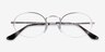 Ray-Ban RB6547 Matte Silver MetalEyeglass Frames from EyeBuyDirect, Closed View