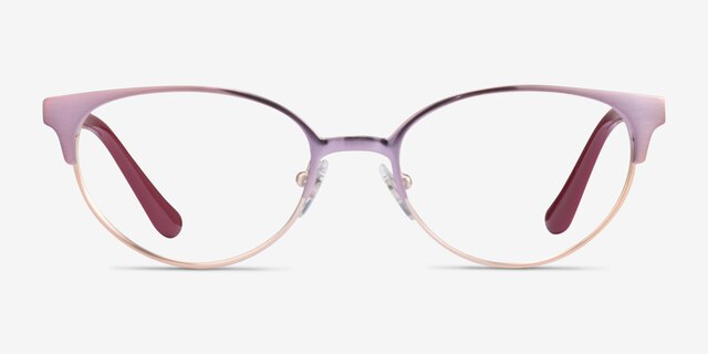 Vogue Eyewear VO4160 Brushed Pink Rose Gold MetalEyeglass Frames from EyeBuyDirect, Front View