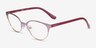 Vogue Eyewear VO4160 Brushed Pink Rose Gold MetalEyeglass Frames from EyeBuyDirect, Angle View
