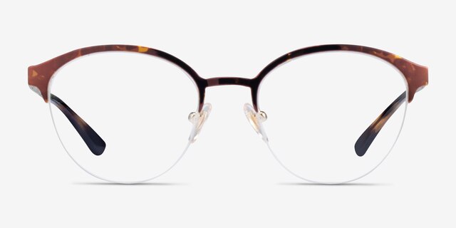 Vogue Eyewear VO4176 Tortoise MetalEyeglass Frames from EyeBuyDirect, Front View