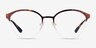 Vogue Eyewear VO4176 Tortoise MetalEyeglass Frames from EyeBuyDirect, Front View