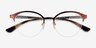 Vogue Eyewear VO4176 Tortoise MetalEyeglass Frames from EyeBuyDirect, Closed View