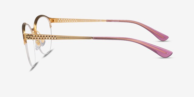 Vogue Eyewear VO4176 Brushed Purple MetalEyeglass Frames from EyeBuyDirect, Side View