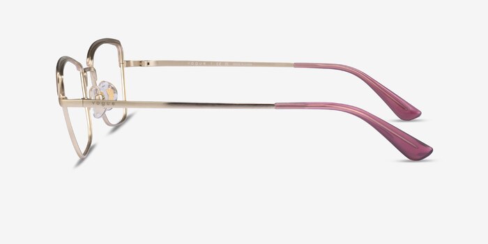 Vogue Eyewear VO4185 Brushed Pink Pale Gold Metal Eyeglass Frames from EyeBuyDirect