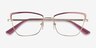 Vogue Eyewear VO4185 Brushed Pink Pale Gold MetalEyeglass Frames from EyeBuyDirect, Closed View