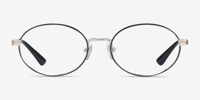 Vogue Eyewear VO4190 Black Silver MetalEyeglass Frames from EyeBuyDirect, Front View