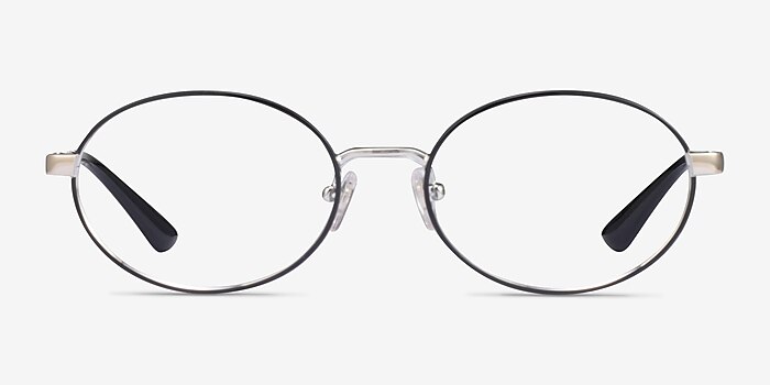 Vogue Eyewear VO4190 Black Silver Metal Eyeglass Frames from EyeBuyDirect