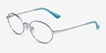Vogue Eyewear VO4190 Azure Silver MetalEyeglass Frames from EyeBuyDirect, Angle View