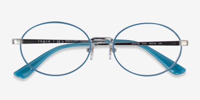 Vogue Eyewear VO4190 Azure Silver MetalEyeglass Frames from EyeBuyDirect, Closed View