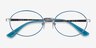Vogue Eyewear VO4190 Azure Silver MetalEyeglass Frames from EyeBuyDirect, Closed View