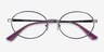 Vogue Eyewear VO4190 Gunmetal Violet MetalEyeglass Frames from EyeBuyDirect, Closed View