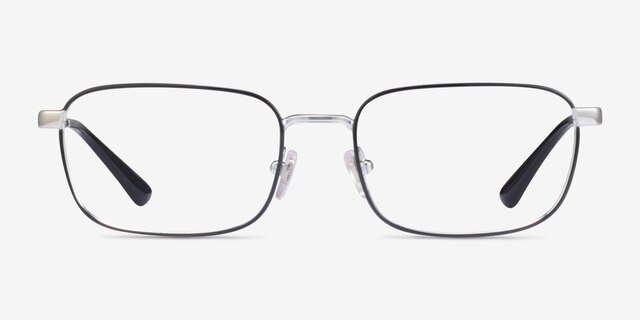 Vogue Eyewear VO4191 Black Silver MetalEyeglass Frames from EyeBuyDirect, Front View